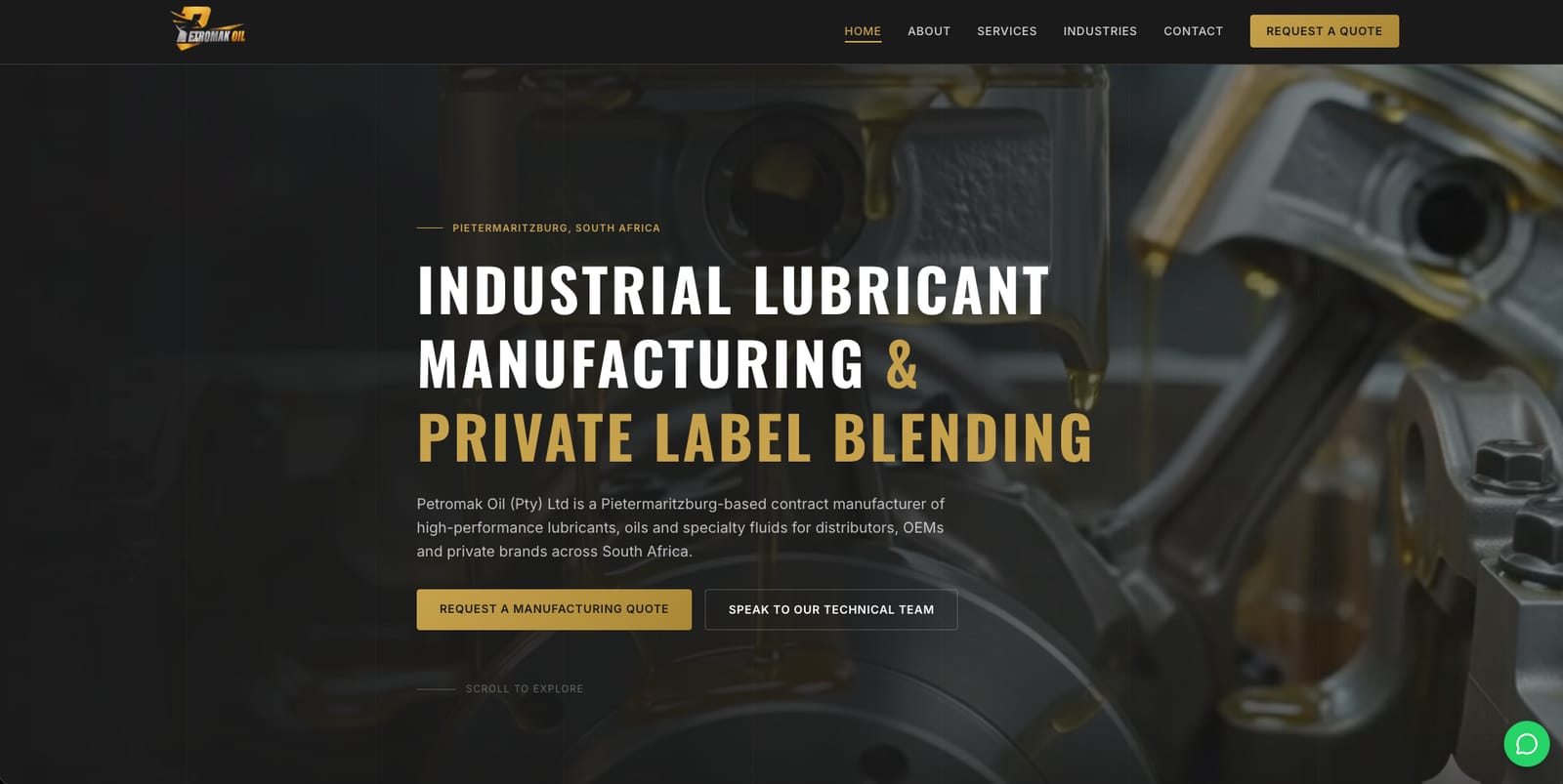 Petromak Oil website
